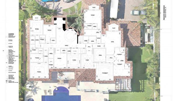 Boca Raton, FL private residence, point cloud, floor plan, house plans - Caldas Works as-built