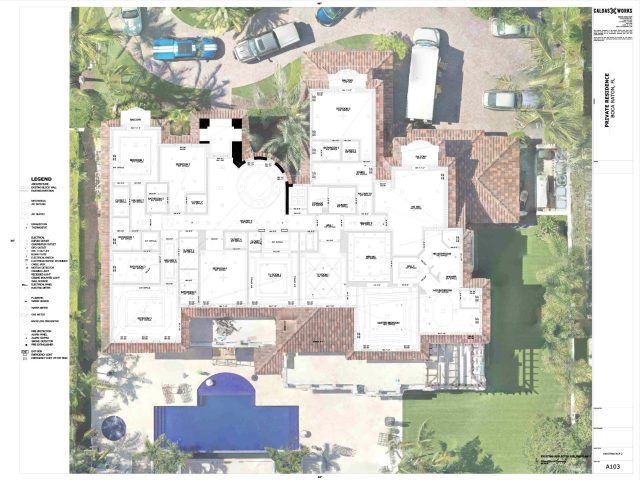 Boca Raton, FL private residence, point cloud, floor plan, house plans - Caldas Works as-built