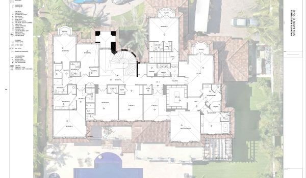 Coral Gables, FL residential home floor plan