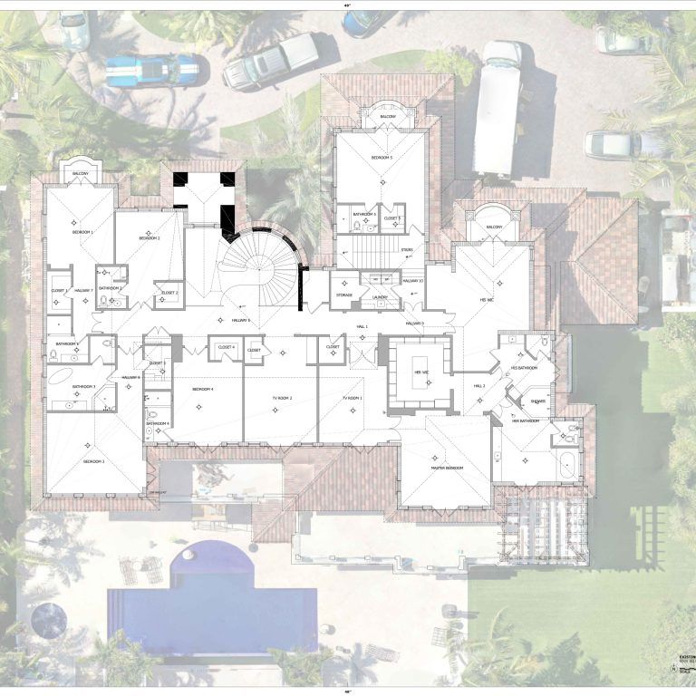 Coral Gables, FL residential home floor plan