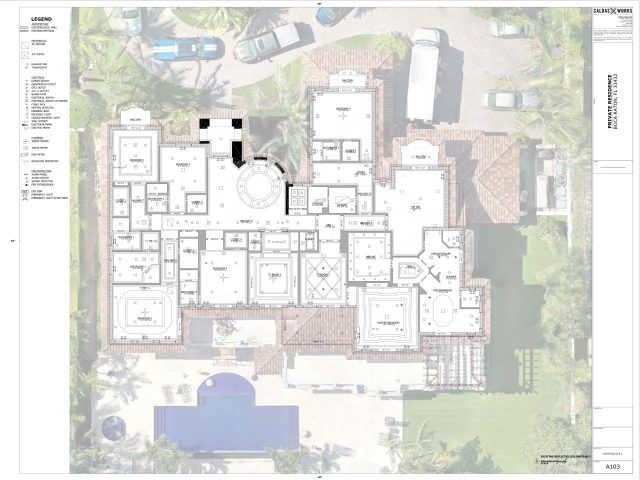 Orlando, Florida residential roof plan